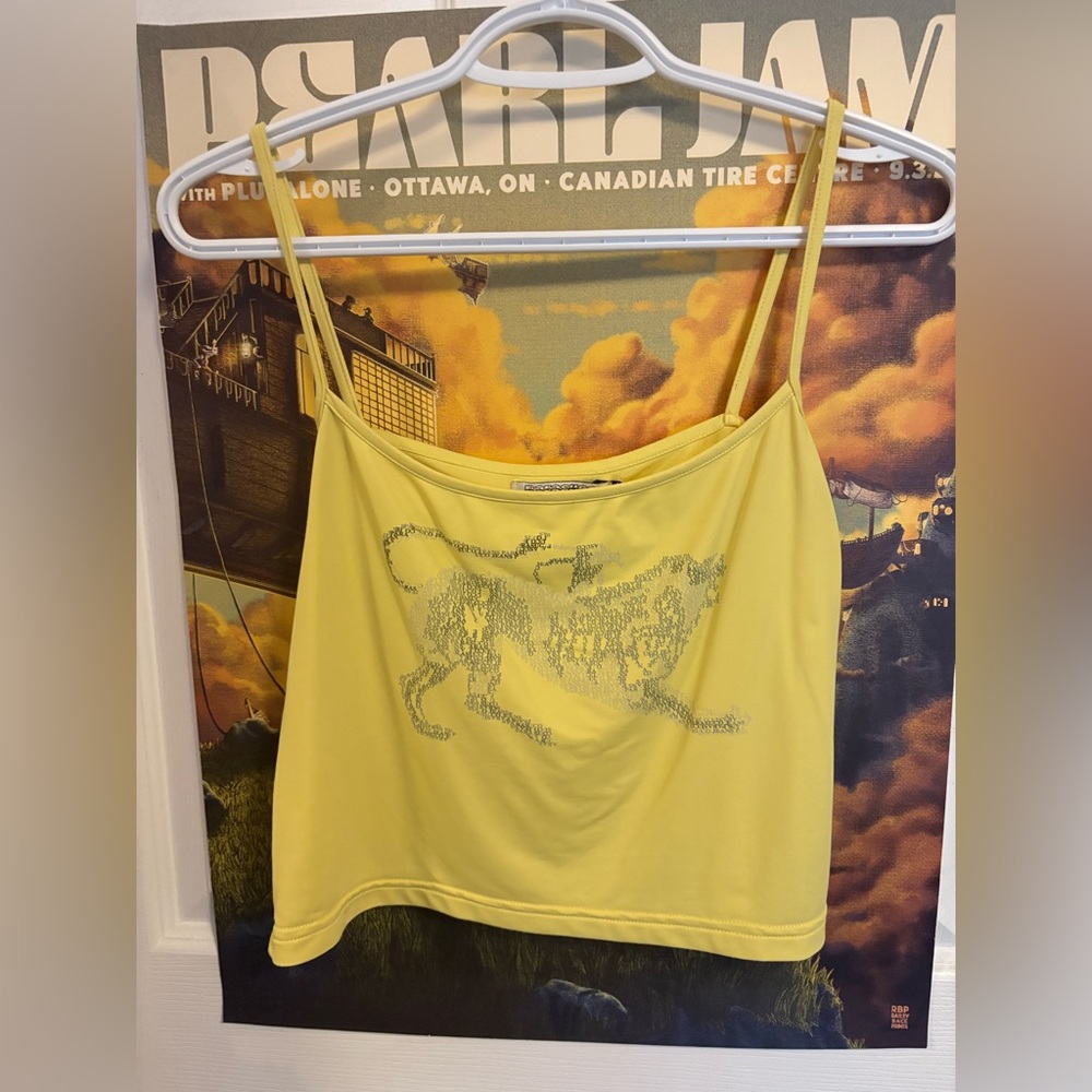 parasuco yellow camisole with graphic detail